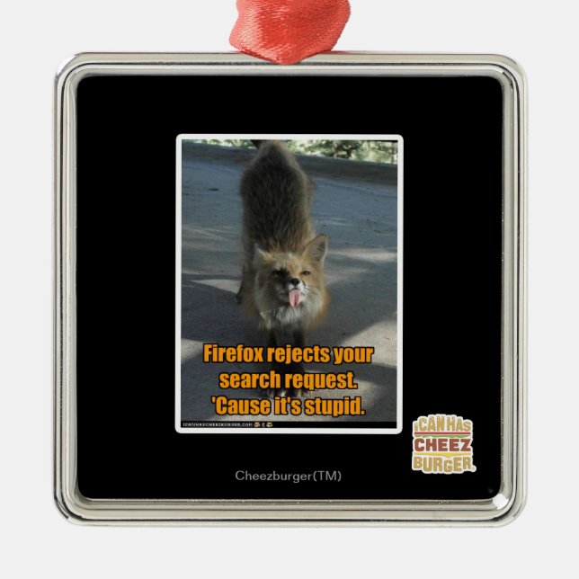 Adorno Metálico Firefox rechaza (Frente)