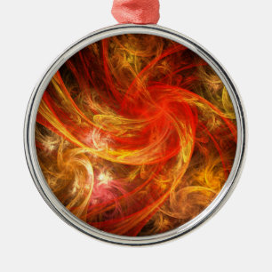 Adorno Metálico Firestorm Nova Resumen Ronda de Arte