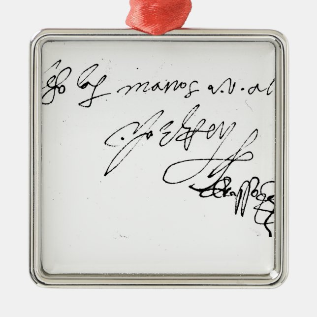Adorno Metálico Firma de señora Jane Grey (Frente)