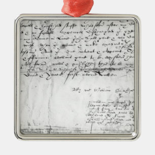 Adorno Metálico Firma de William Shakespeare, 1616