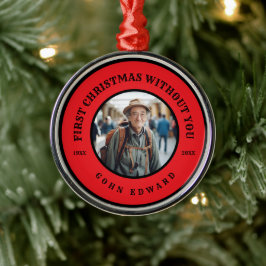 Adorno Metálico First Christmas Without You Memorial Photo Art