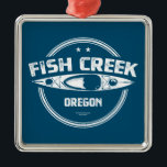 Adorno Metálico Fish Creek Oregon Kayak<br><div class="desc">El Fish Creek se encuentra en la ladera oeste de la cordillera de Cascade,  en el noroeste de Oregón,  y conecta con el río Clackamas.</div>