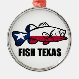 Adorno Metálico Fish Texas