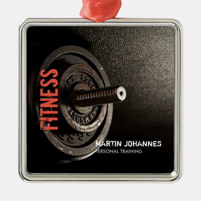 Adorno Metálico Fitness Personal Trainer Bodybuilding Moderno Shar (Frente)