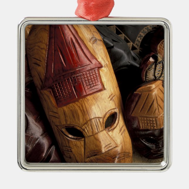 Adorno Metálico Fiyi, Viti Levu mascarilla en el mercado de la ciu (Frente)