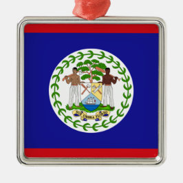 Adorno Metálico Flag of Belize