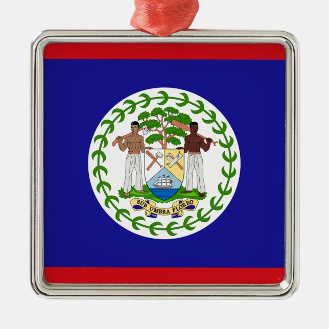 Adorno Metálico Flag of Belize (Frente)