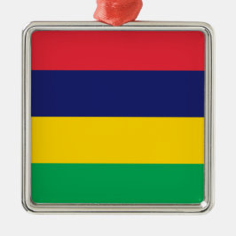 Adorno Metálico Flag of Mauritius
