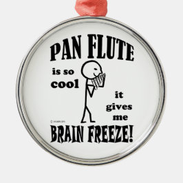 Adorno Metálico Flauta de pan, congelación cerebral