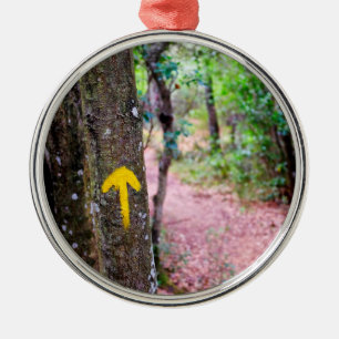 Adorno Metálico Flecha amarilla