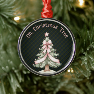 Adorno Metálico Fletcher de Dunans Navidad de Tartán Escocés