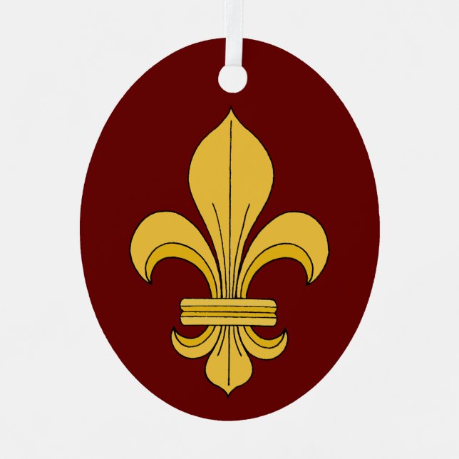 Adorno Metálico Fleur-de-lis (Anverso)
