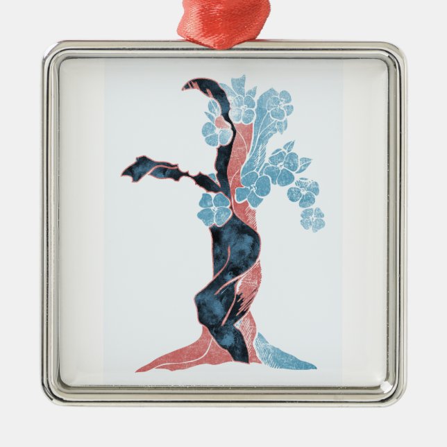 Adorno Metálico Flor de árbol (Frente)