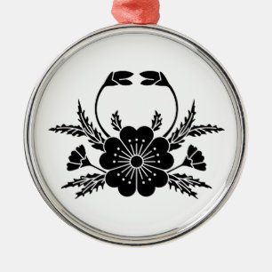 Adorno Metálico Flor de cerezo en forma de cangrejo (EDO)