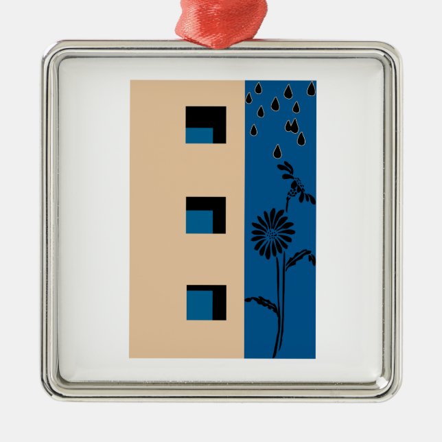 Adorno Metálico Flor de edificio (Frente)