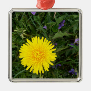 Adorno Metálico Flor de león