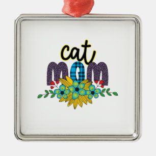 Adorno Metálico Flor de mamá gata