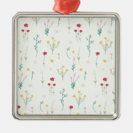 Adorno Metálico Flor Primavera Botánica Floral