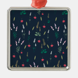 Adorno Metálico Flor Primavera Botánica Floral