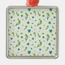 Adorno Metálico Flor Primavera Botánica Floral