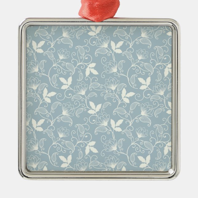 Adorno Metálico Flor Primavera Botánica Floral (Frente)