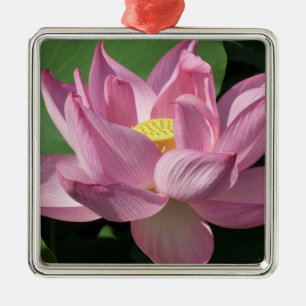 Adorno Metálico Flor rosa Lotus IV
