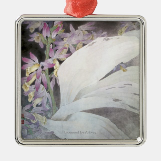 Adorno Metálico Flor Seires II Phaiuses (Frente)