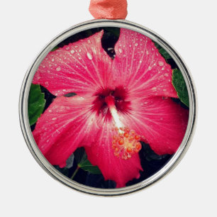 Adorno Metálico Flor tropical bonito