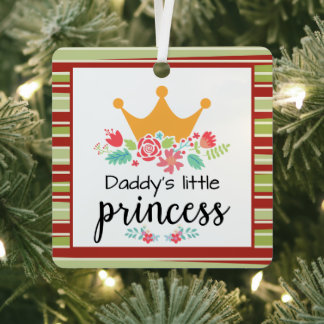 Adorno Metálico Floral crown daddy's little princess