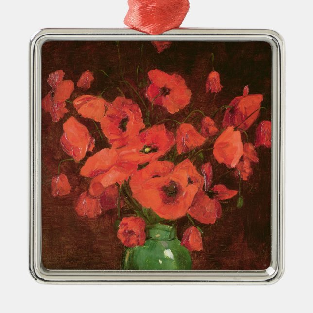 Adorno Metálico Florero de las flores 2 (Frente)