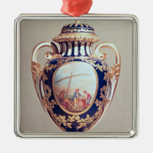 Adorno Metálico Florero de Sevres, mediados del siglo XVIII