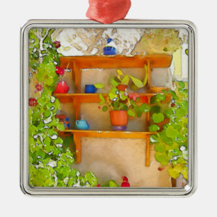 Adorno Metálico Flores acuáticas