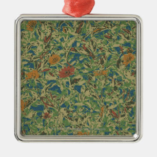 Adorno Metálico Flores contra modelo del camuflaje de la hoja