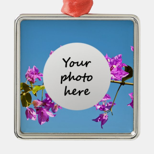 Adorno Metálico Flores de Bougainvillea (Frente)