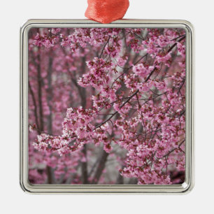 Adorno Metálico Flores de cerezo Sakura rosadas flotando