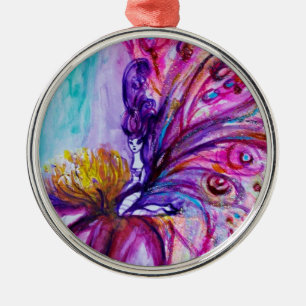 ADORNO METÁLICO FLORES DE FLORES BLANCOS EN COLOR ROSA, DERRAMES D