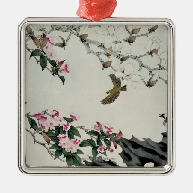 Adorno Metálico Flores de la primavera (Frente)