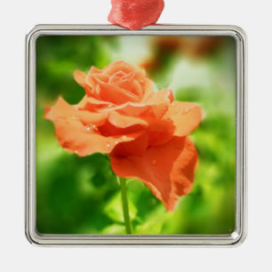 Adorno Metálico Flores de Rosa Románticas