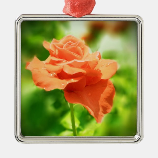 Adorno Metálico Flores de Rosa Románticas (Frente)