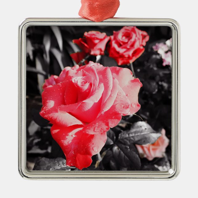 Adorno Metálico Flores de Rosa Románticas #3 (Frente)