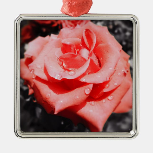 Adorno Metálico Flores de Rosa románticas #5 (Frente)