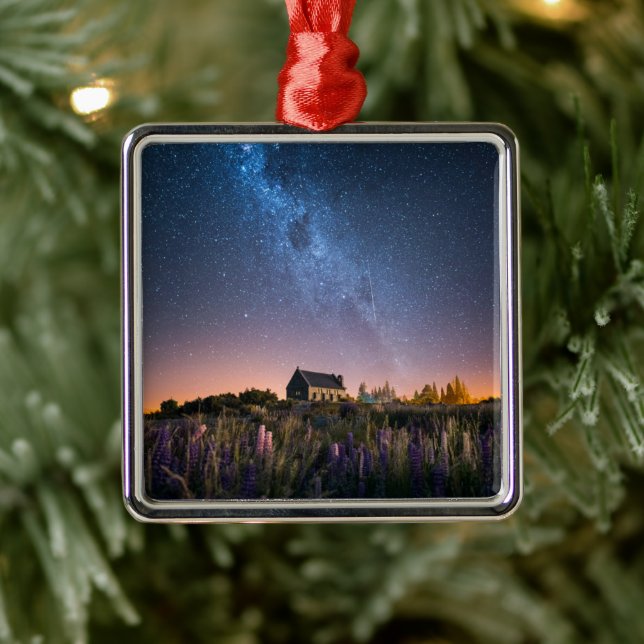 Adorno Metálico Flores | Lupines Blooming Lake Tekapo Nueva Zeland (Árbol)