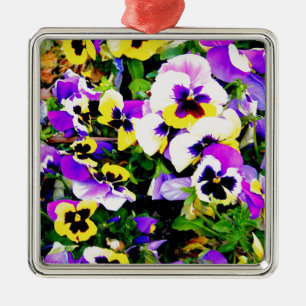 Adorno Metálico flores panantes