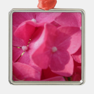 Adorno Metálico flores rosadas