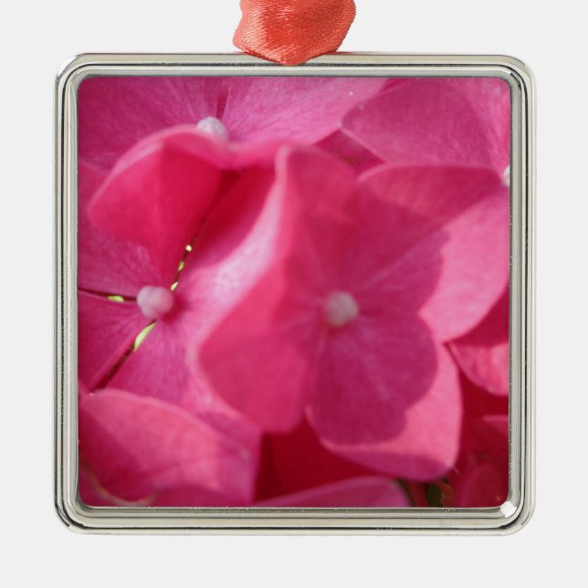 Adorno Metálico flores rosadas (Frente)