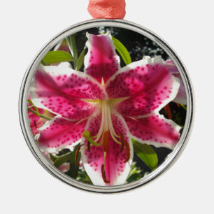 Adorno Metálico Flores tropicales rosas lirios rosas florales rosa