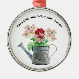 Adorno Metálico flores y fondo elegante