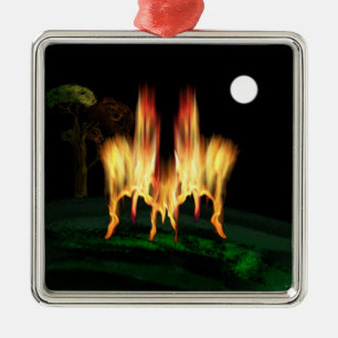 Adorno Metálico Flota de fuego