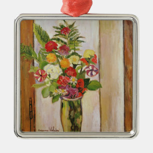 Adorno Metálico Flowers, 1929