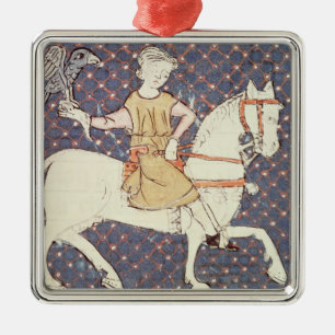 Adorno Metálico Fol.58v puede: Cetrería